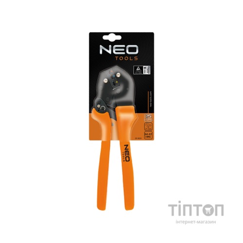 Кліщі Neo Tools для обтиску неізольованих наконечників 22-10 AWG (01-503)