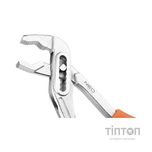Кліщі Neo Tools трубні, переставні, діапазон 10-45 мм, CrV, 250мм (02-401)