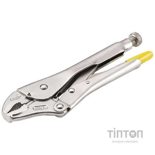 Кліщі Stanley з фіксацією (пінці) вигнуті губки228мм (0-84-809)