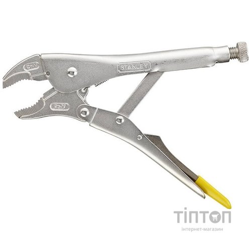 Кліщі Stanley з фіксацією (пінці) вигнуті губки228мм (0-84-809)