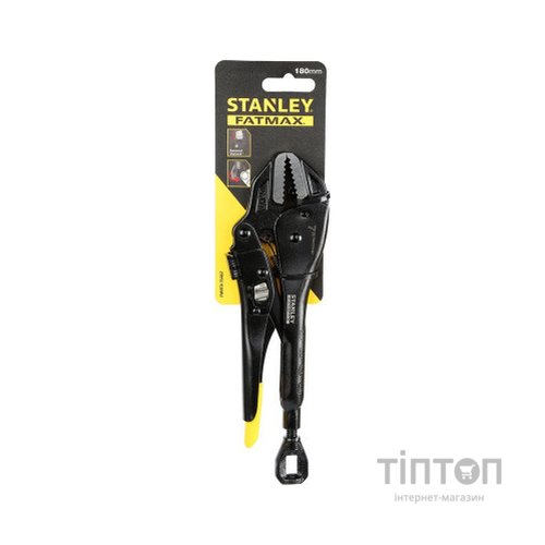 Кліщі Stanley з фіксацією (пінці) 180мм прямі посилені FatMax (FMHT0-75467)