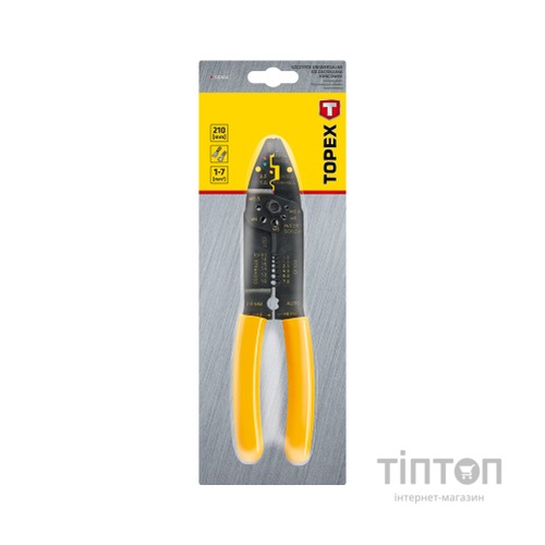 Кліщі Topex для обжима кабельных наконечников, 210 мм (32D404)