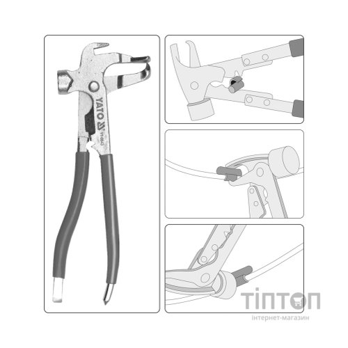 Кліщі Yato балансувальні (YT-0643)