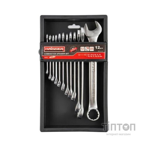 Ключ HAISSER ключів комбінованих 12 шт. CRV Cold Stamped 48428 (97386)