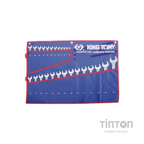Ключ KING TONY комбінований 22 шт., 6-32 мм (1222MRN)