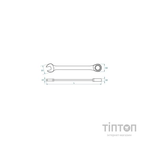 Ключ KING TONY комбінований з тріскачкою 7 шт., 10-19 мм (12107MRN)