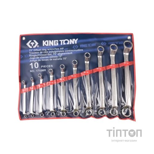 Ключ KING TONY накидний 10 шт., 6-32 мм (1710MR)