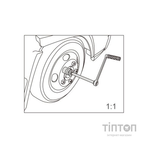 Ключ KING TONY редукторний 1" з головками 32 мм і 33 мм (3488A03MP)