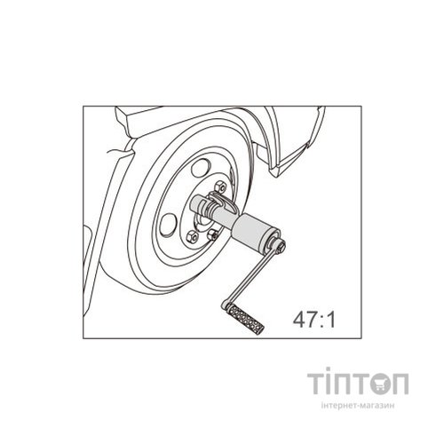 Ключ KING TONY редукторний 1" з головками 32 мм і 33 мм (3488A03MP)