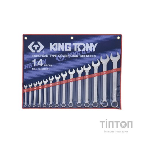 Ключ KING TONY ріжково-накидний 14 шт. 10-32 мм (1214MR01)