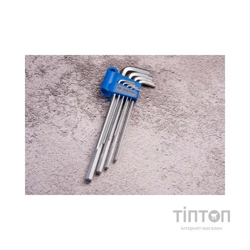 Ключ KING TONY шестигранний 9 шт. екстрадовгий Г-подібний 1,5-10 мм (20209MR)