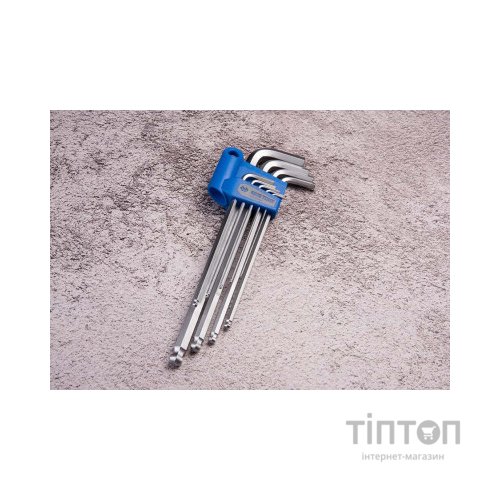 Ключ KING TONY шестигранний 9 шт. екстрадовгий Г-подібний з кулькою (20109MR)