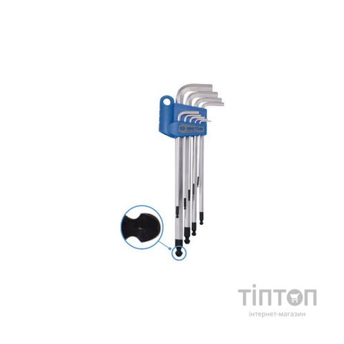 Ключ KING TONY шестигранний 9 шт. Г- подібний 1,5-10 мм (201B09MR)