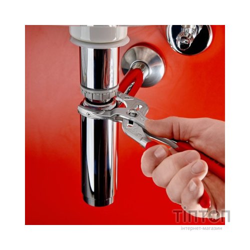 Ключ KNIPEX трубний переставний з резиновою накладкою (81 13 250)