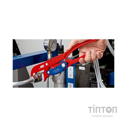 Ключ KNIPEX трубний з S-подібним змиканням, 420мм (83 60 015)