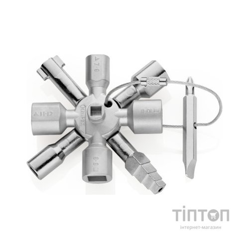 Ключ KNIPEX TwinKey для електрошаф (00 11 01)