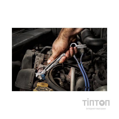 Ключ Milwaukee MAX BITE рожково-накидний з тріскачкою, 15шт, 8-22мм (4932464994)