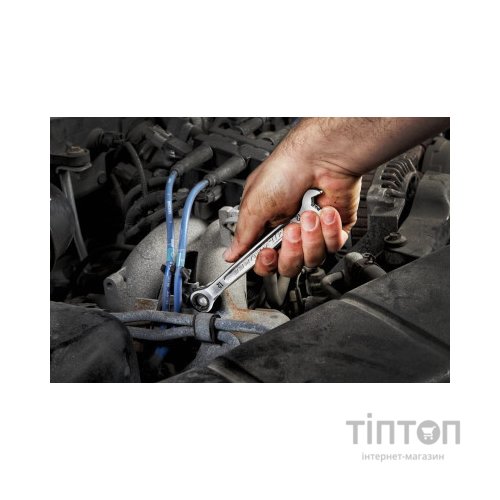 Ключ Milwaukee MAX BITE рожково-накидний з тріскачкою, 15шт, 8-22мм (4932464994)