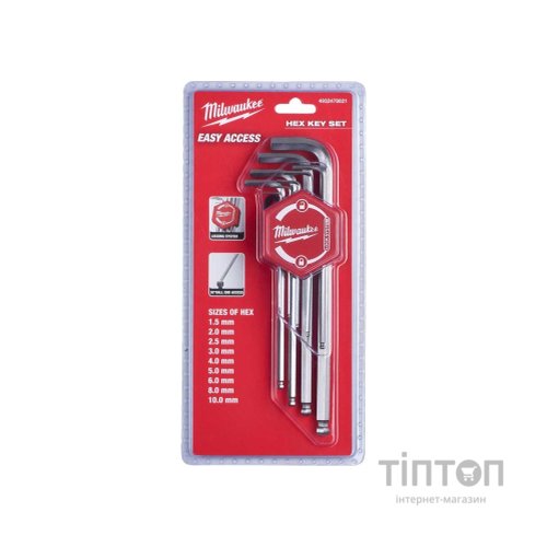 Ключ Milwaukee шестигранний 9шт (4932478621)