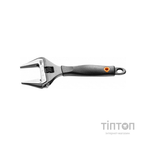 Ключ Neo Tools розвідний 200 мм, діапазон 0-38 мм, гумова ручка (03-014)