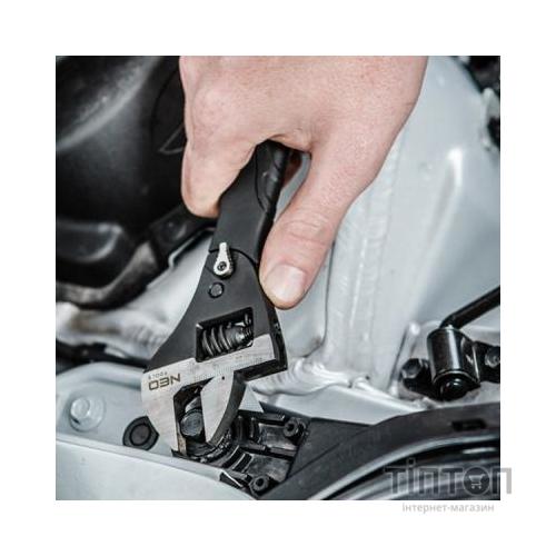 Ключ Neo Tools розвідний з тріскачкою 200 мм, 0-30,5мм, храповий механізм (03-017)