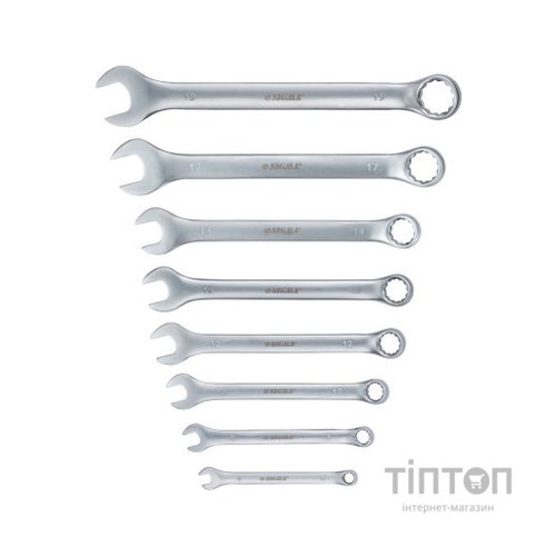 Ключ Sigma набір рожково-накидних 8шт 6-19мм CrV satine (6010111)