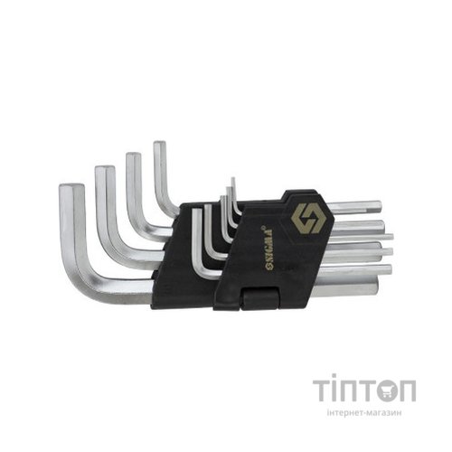 Ключ Sigma набір шестигранних 9шт 1.5-10мм CrV, короткі (4022011)