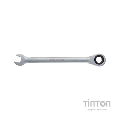 Ключ Sigma ріжково-накидний з тріскачкою 10мм CrV satine (6022101)