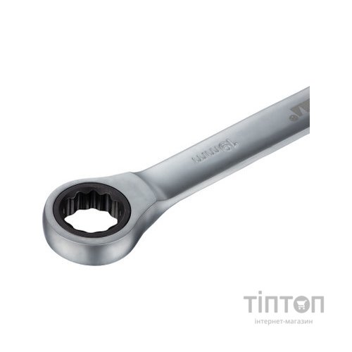 Ключ Sigma ріжково-накидний з тріскачкою 19мм CrV satine (6022191)