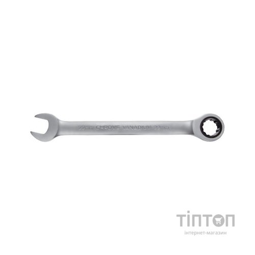 Ключ Sigma ріжково-накидний з тріскачкою 22мм CrV polished (6022221)