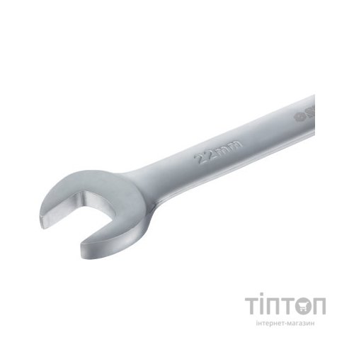 Ключ Sigma ріжково-накидний з тріскачкою 22мм CrV polished (6022221)