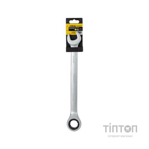 Ключ Sigma ріжково-накидний з тріскачкою 24мм CrV polished (6022241)