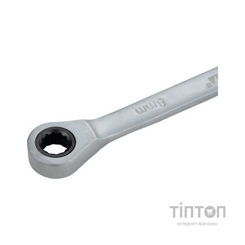 Ключ Sigma ріжково-накидний з тріскачкою 8мм CrV satine (6022081)