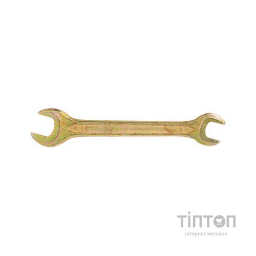 Ключ Sigma ріжковий 10x12мм жовтий цинк (6025121)