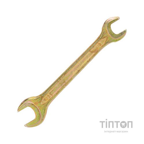 Ключ Sigma ріжковий 10x12мм жовтий цинк (6025121)