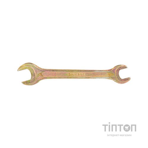 Ключ Sigma ріжковий 10x12мм жовтий цинк (6025121)