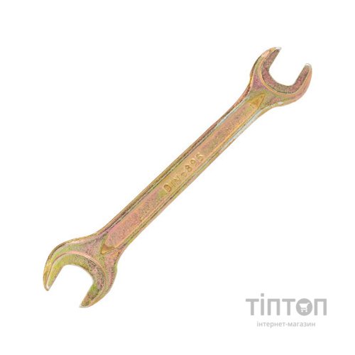 Ключ Sigma ріжковий 10x12мм жовтий цинк (6025121)