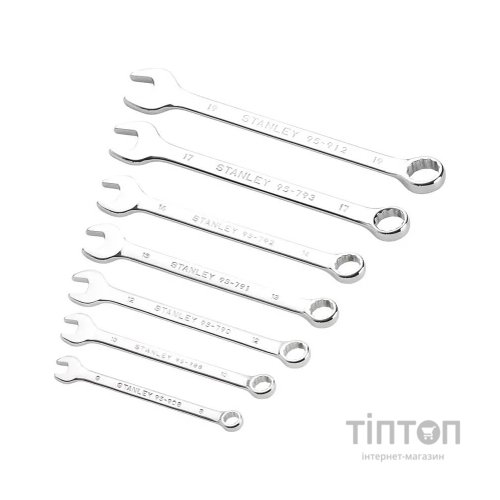 Ключ Stanley комбинировані 7шт, 8 - 10 - 12 - 13 - 14 - 17 (STMT82842-0)
