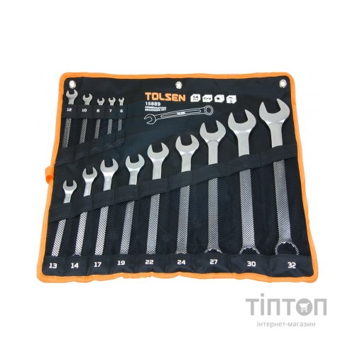Ключ Tolsen комбінованих у чохлі 14 шт (15889)