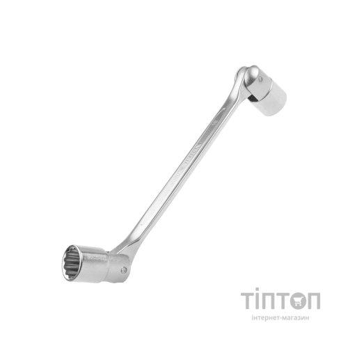 Ключ Tolsen комбінований з тріскачкою з гнучкою головкою 12х11 мм (17023)