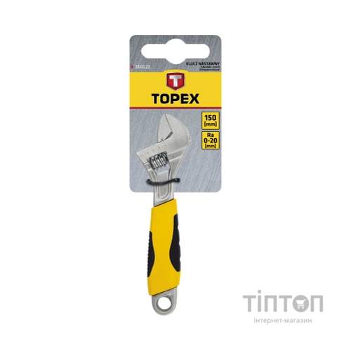Ключ Topex разводной 300 мм диапазон 0-35 мм (35D124)