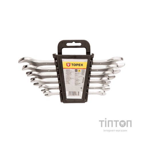 Ключ Topex рожковый, двухсторонний, 6 x 32 мм, набор 12 шт.*1 уп. (35D657)