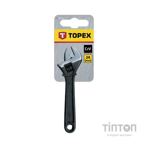 Ключ Topex розвідний 250 мм, діапазон 0 — 36 мм (35D557)