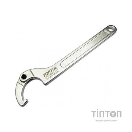 Ключ Toptul для круглих шліцьових гайок шарнірний 35-50мм (AEEX1A50)