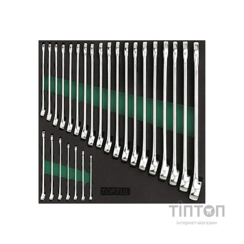 Ключ Toptul ключів комбінованих 26 шт 6-32 в ложементі (GVC2604)