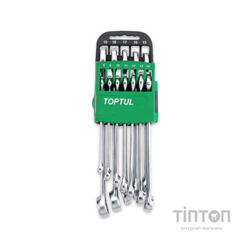 Ключ Toptul ключів комбінованих 7-24мм 14 шт. на холдере (GSAB1401)