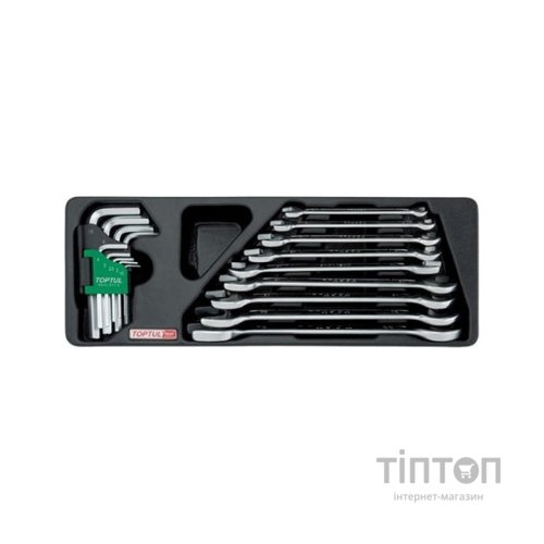 Ключ Toptul ключів комбінований (в ложементі) (GAAT1802)