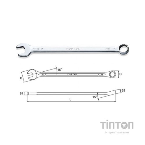 Ключ Toptul комбінований подовжений 24мм (AAEA2424)