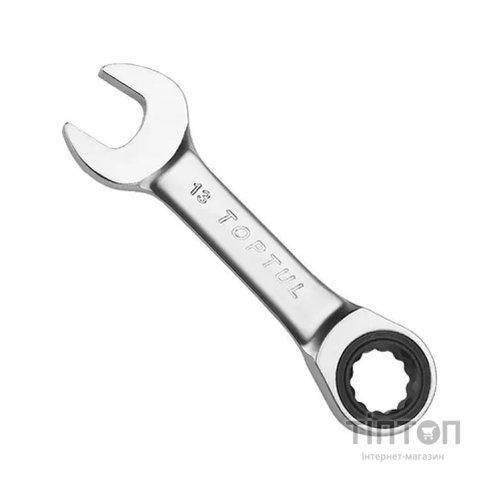 Ключ Toptul комбінований з тріскачкою укорочений 18мм (AOAB1818)