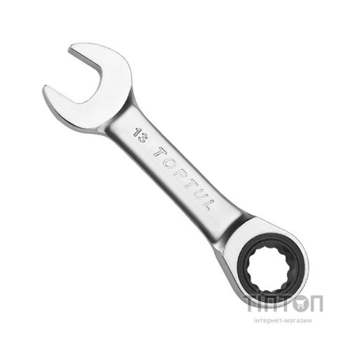 Ключ Toptul ріжково-накидний з тріскачкою укорочений 8мм (AOAB0808)